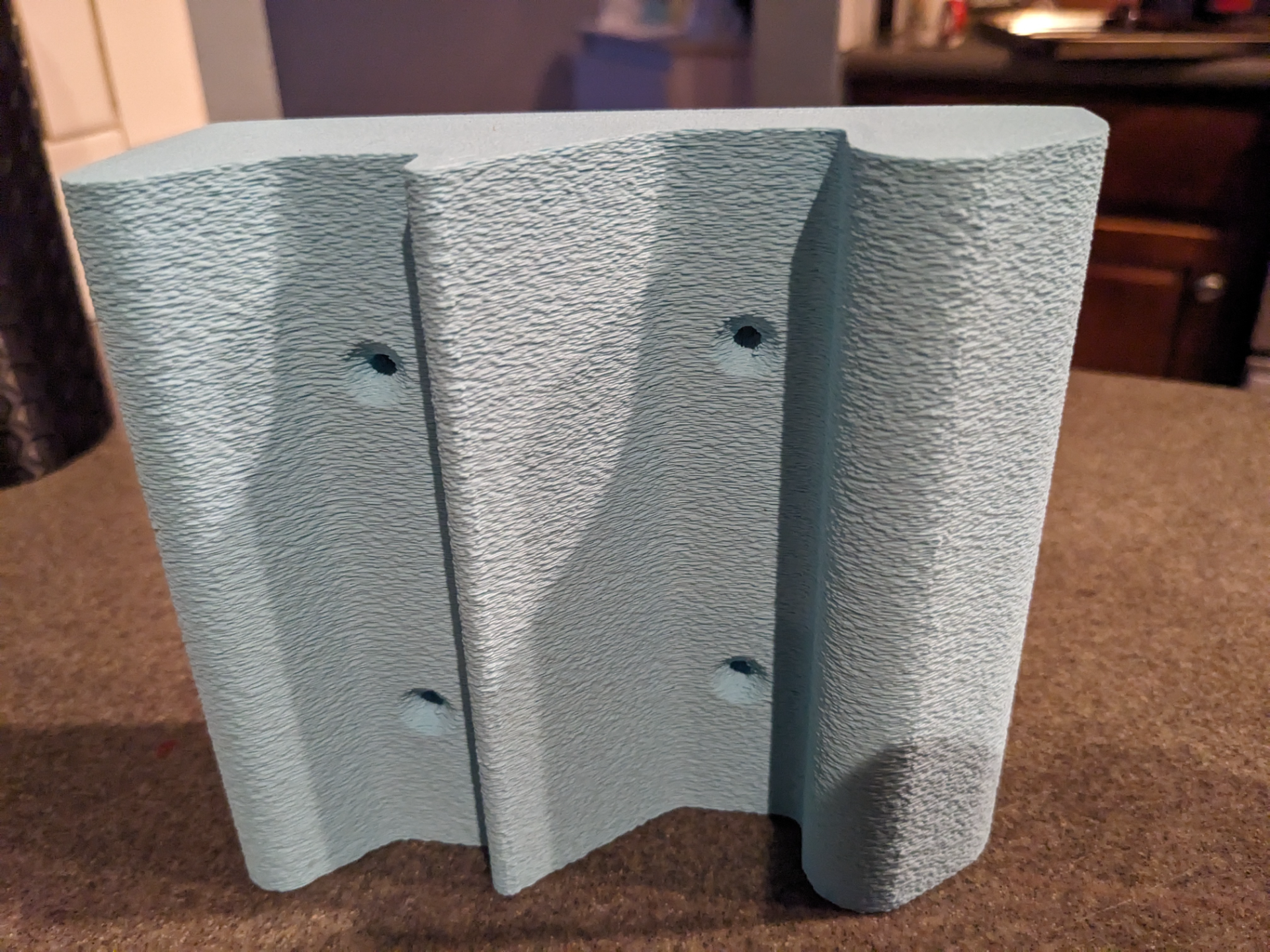 Hang board textured
