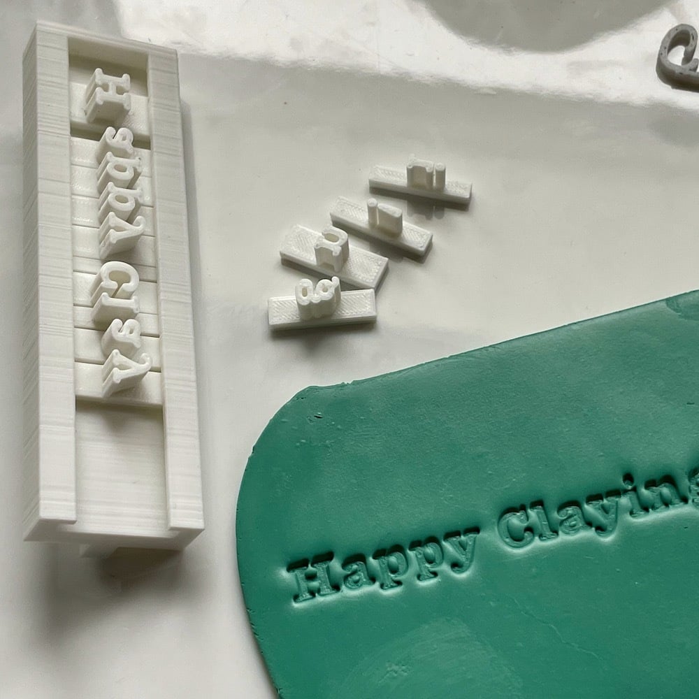 Alphabet stamps - Typewriter font