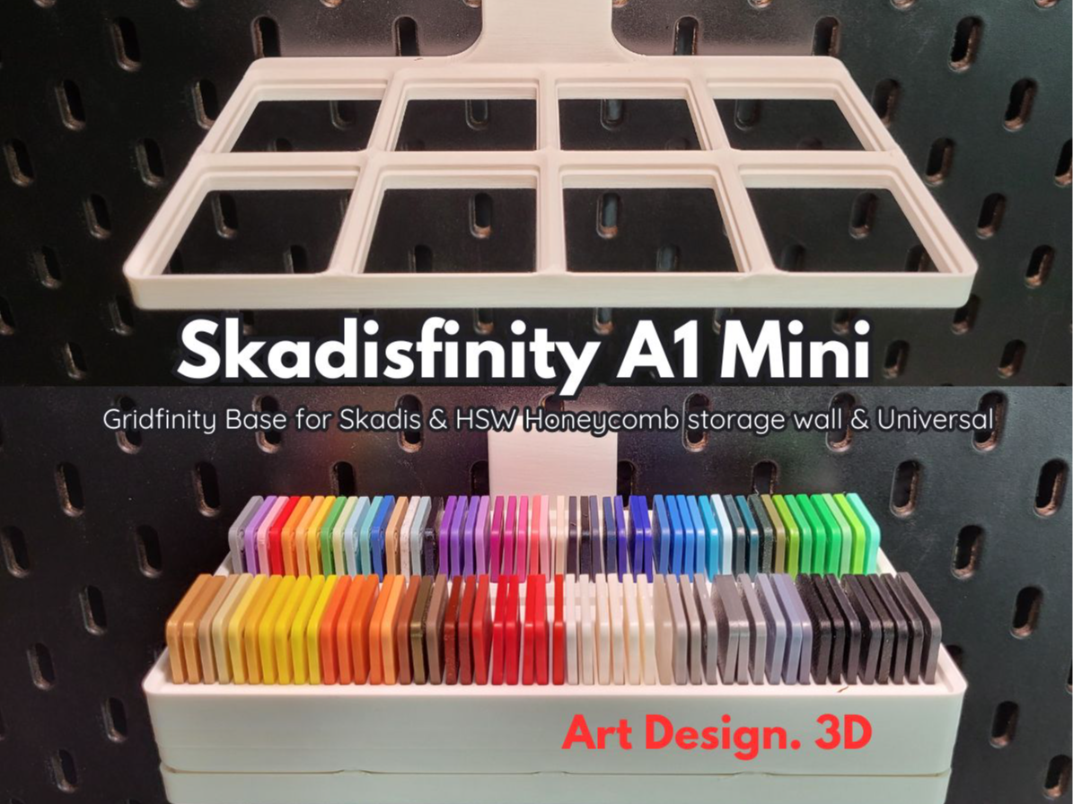 Skadisfinity Gridfinity Shelf A1 Mini