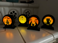 Halloween Tea Light Display with 3x2mm Magnets
