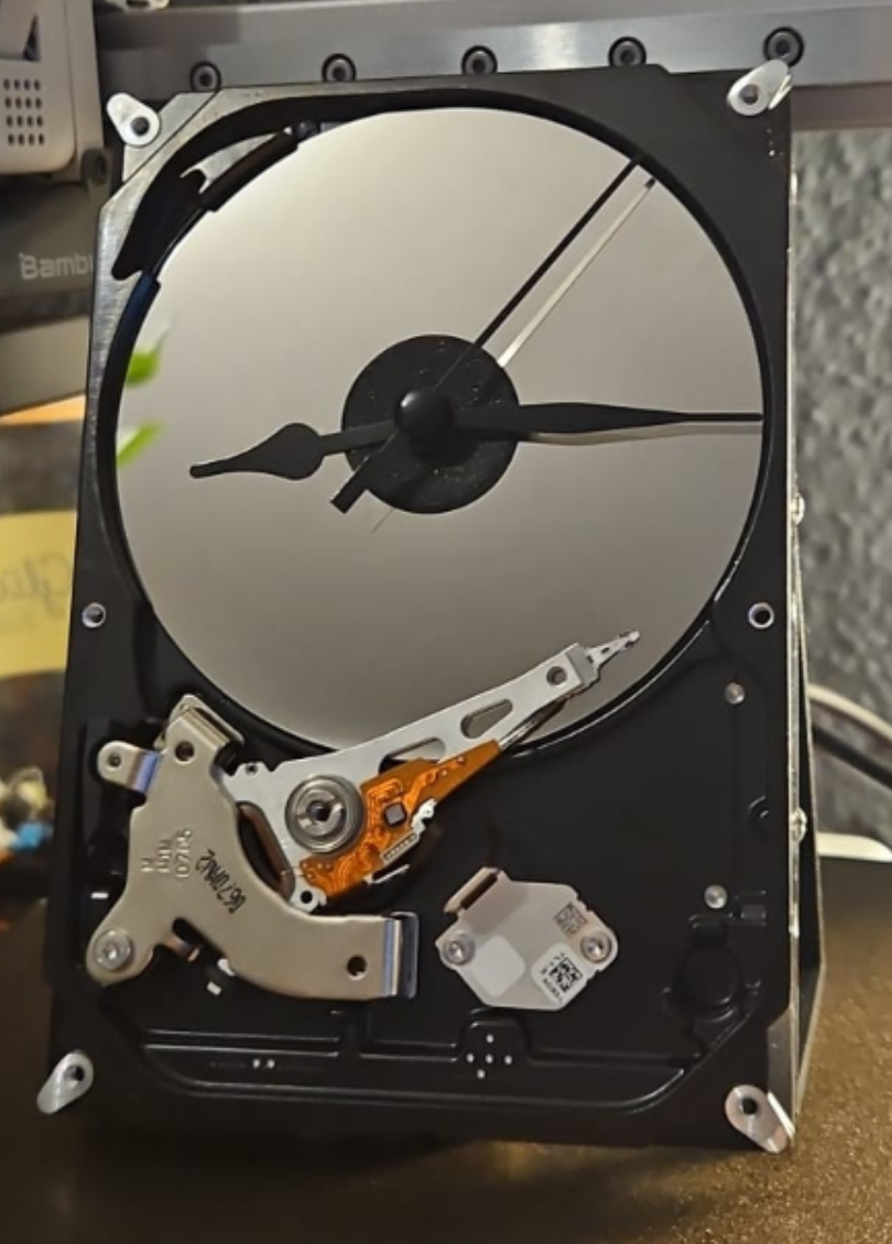 Hard Drive Clock