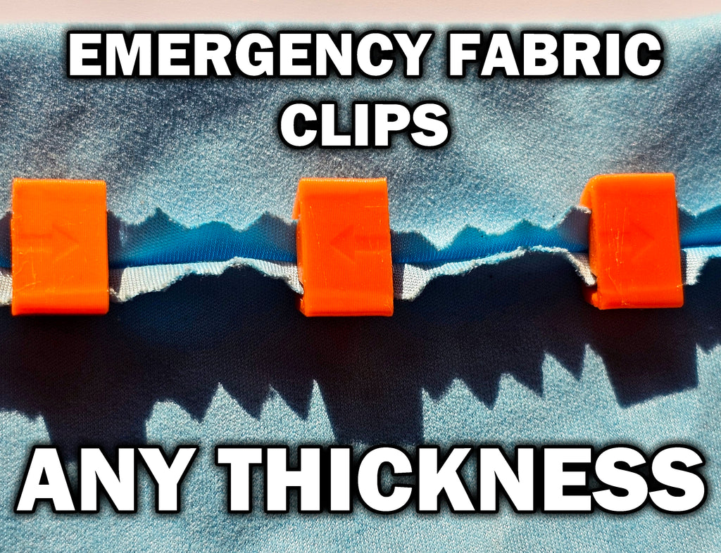 Emergency fabric repair clips