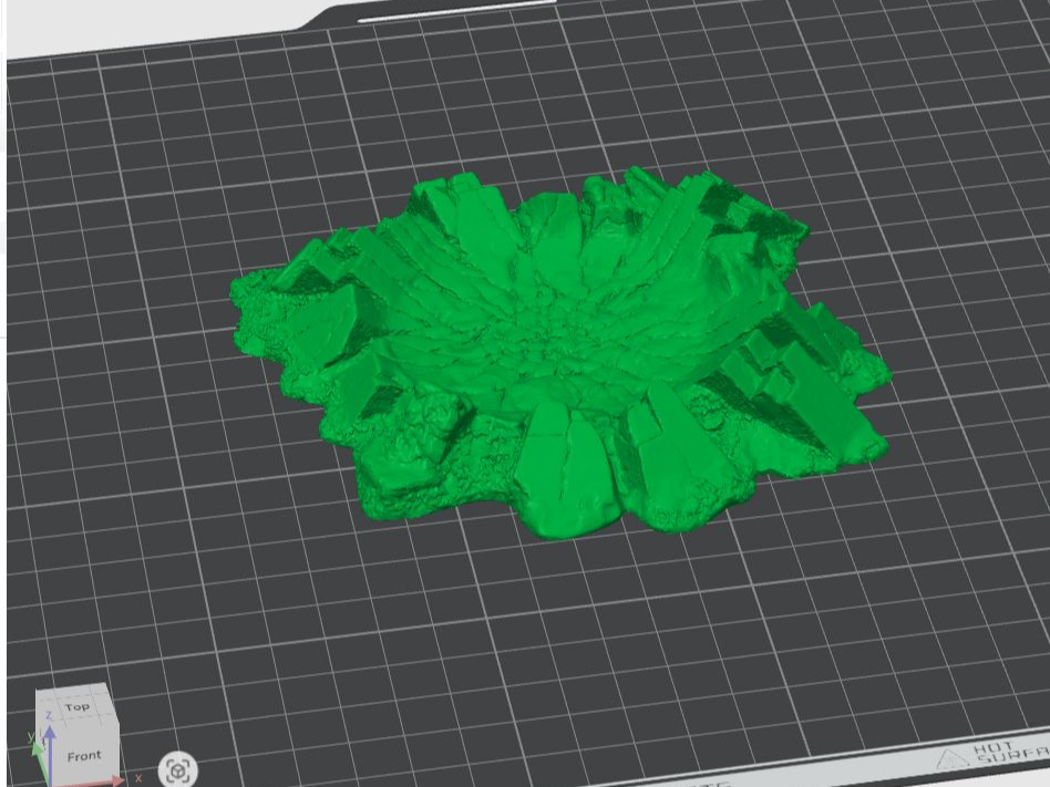 Crater Terrian peace for wargame