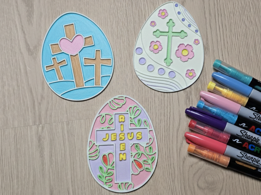 Jesus Love Easter Eggs Coloring Craft Pack