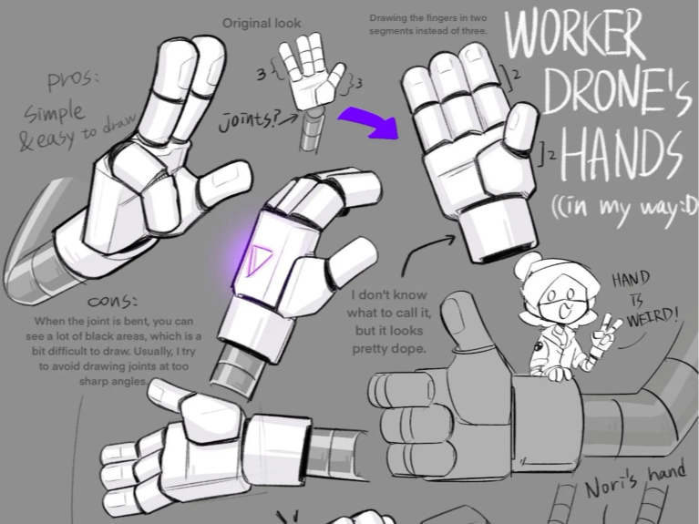Murder Drones hand