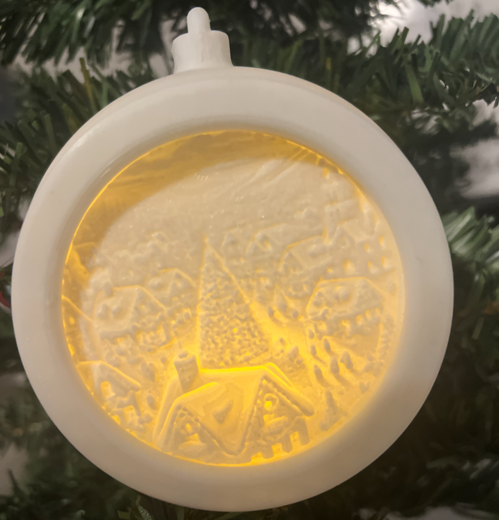 Christmas Ornament Tealight Lithophane