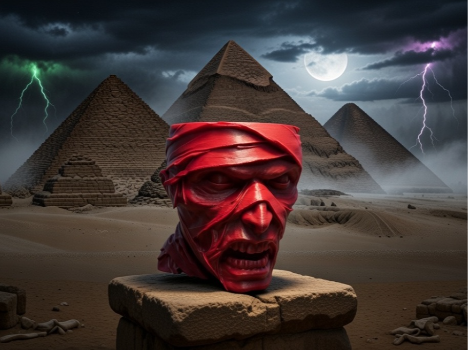 Undead Mummy Candy Bowl/Flower Pot