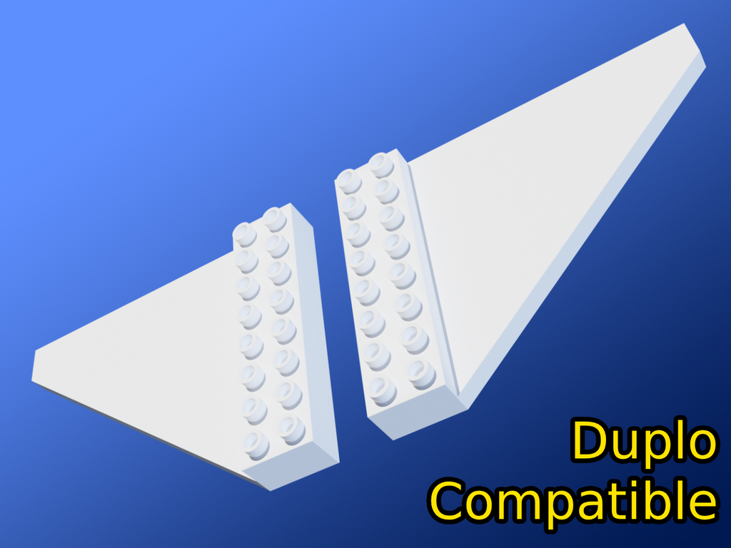 Large Building Brick Wings 2x8