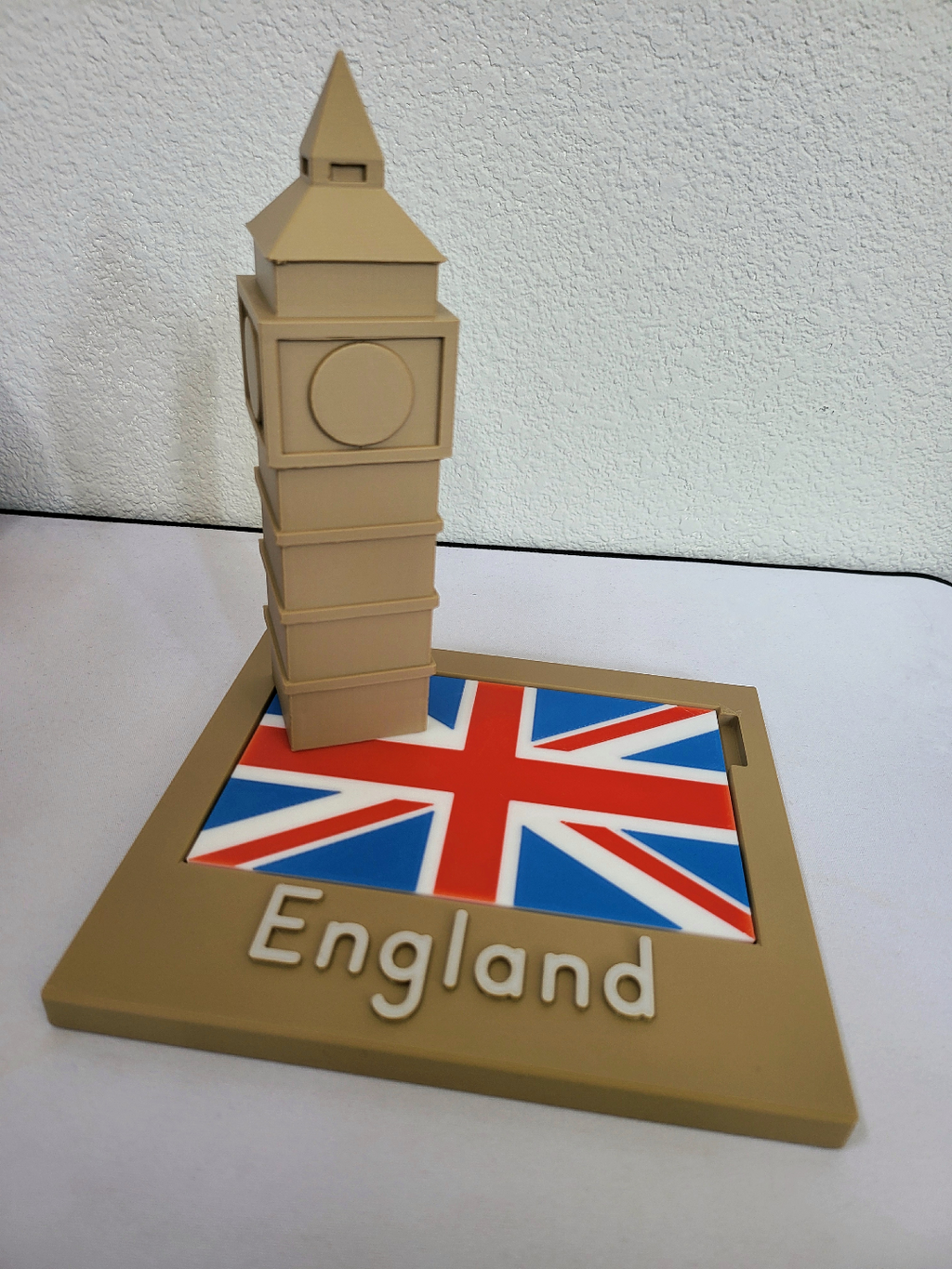 England - Montessori-Inspired Educational Landmark & Flag Match
