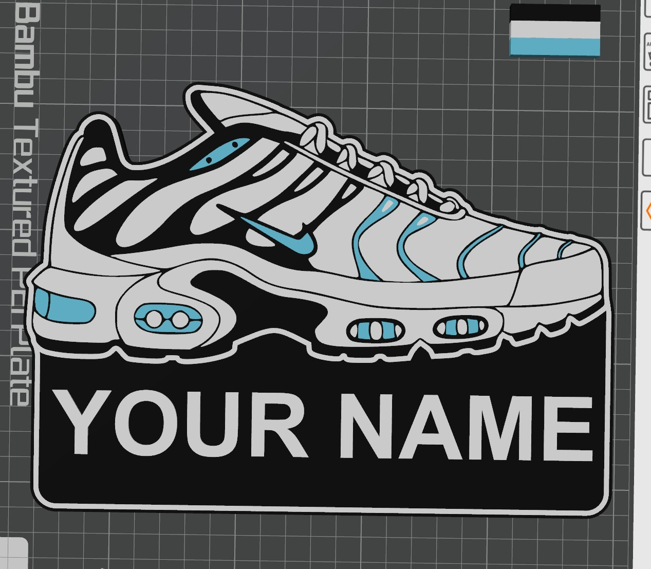 Light Nike TN Shoes lamp with YOUR NAME LED 1AMS