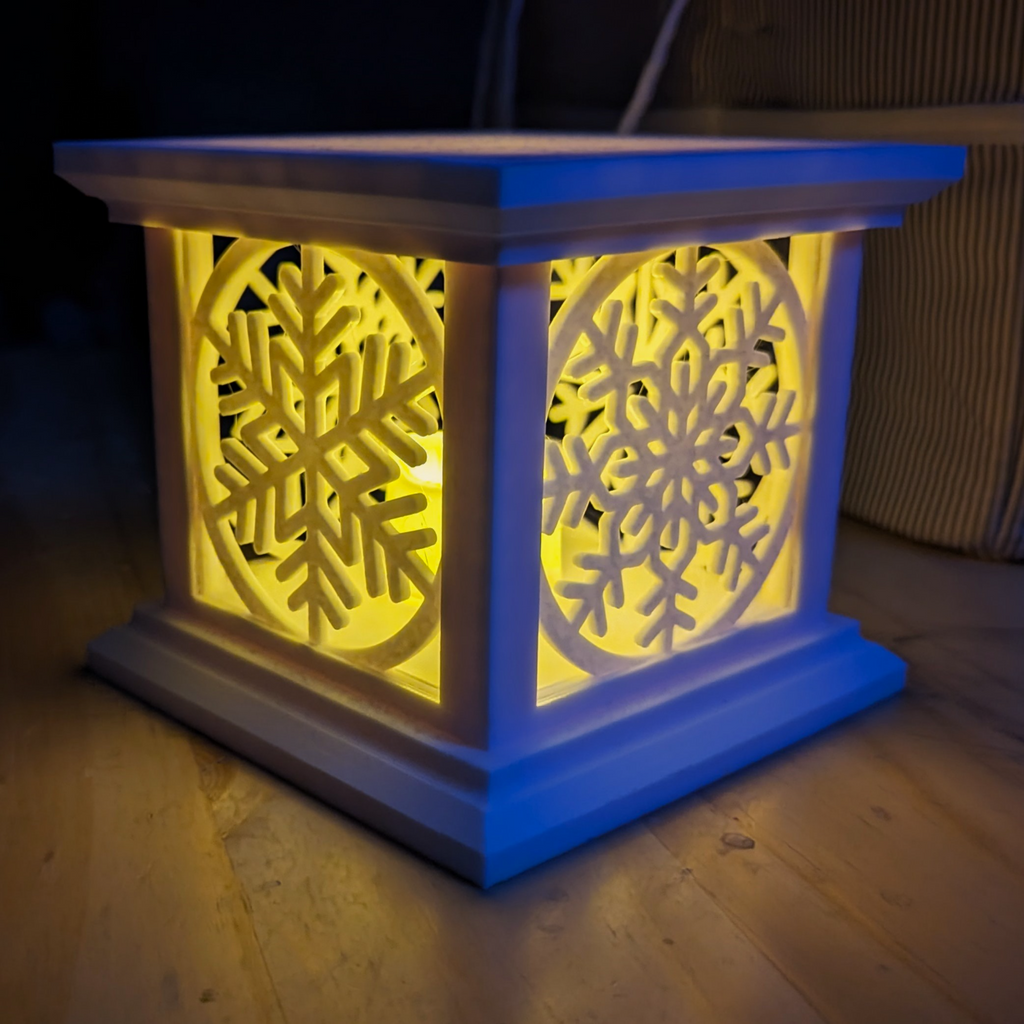 Snowflake Tea Light Lantern Modular Panels