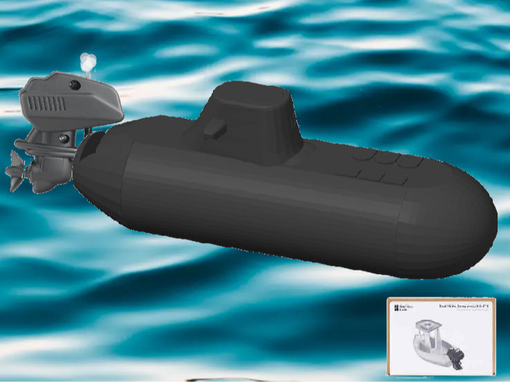 Nuclear Submarine - using BambuLab Boat Kit 010 !