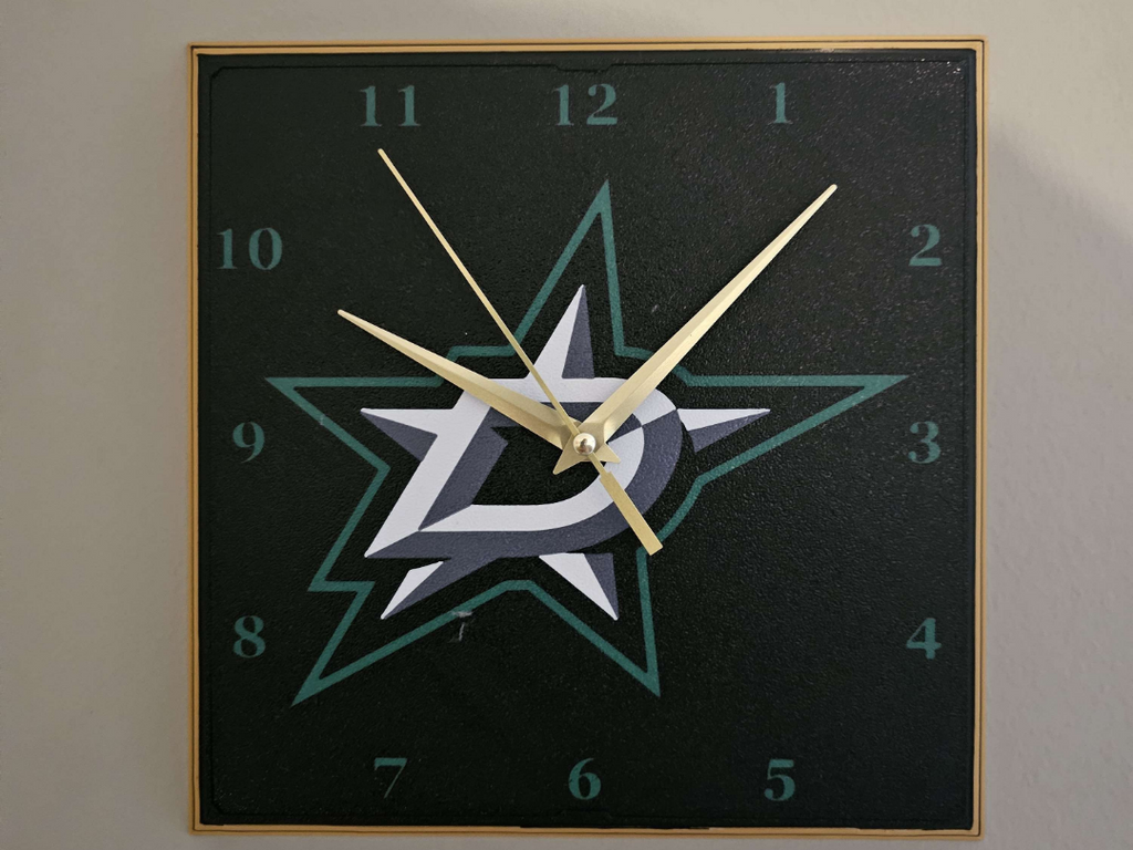 Dallas Stars Clock Face