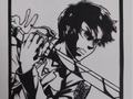 wall art 2d - attack of titan
