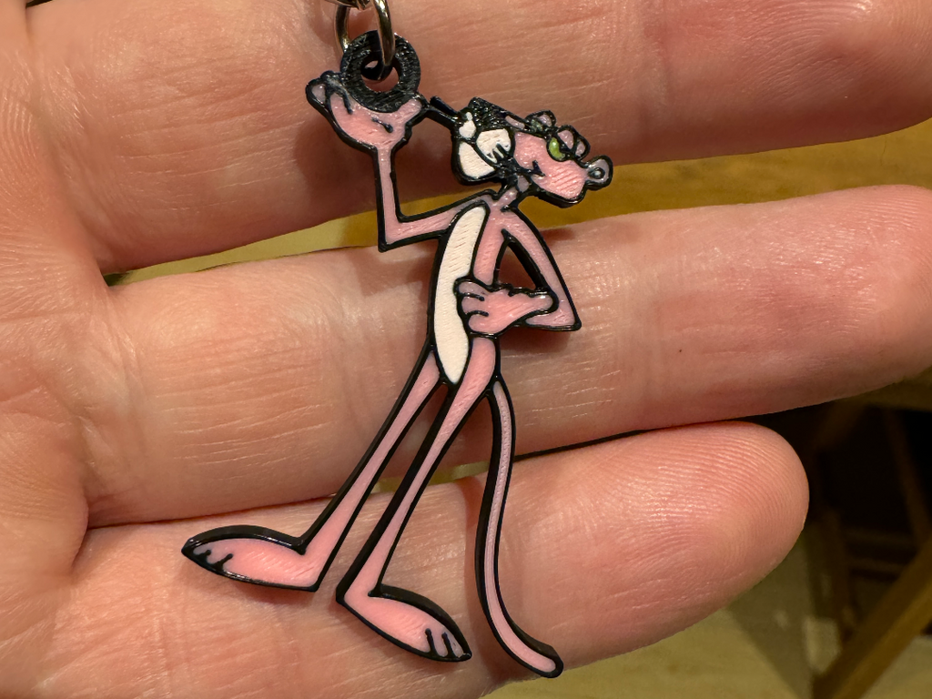 Pink Panther keychain 0.2mm nozzle required