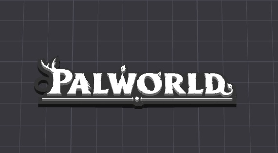 palworld logo keychain / necklace charm (free for commercial use)