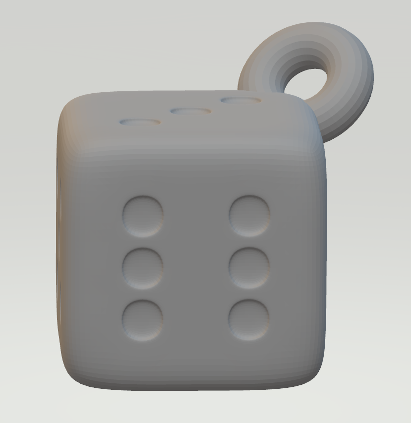 Dice earring/keyring