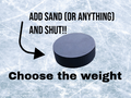 Ice Hockey Puck (hollow with lid)