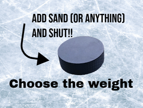 Ice Hockey Puck (hollow with lid)
