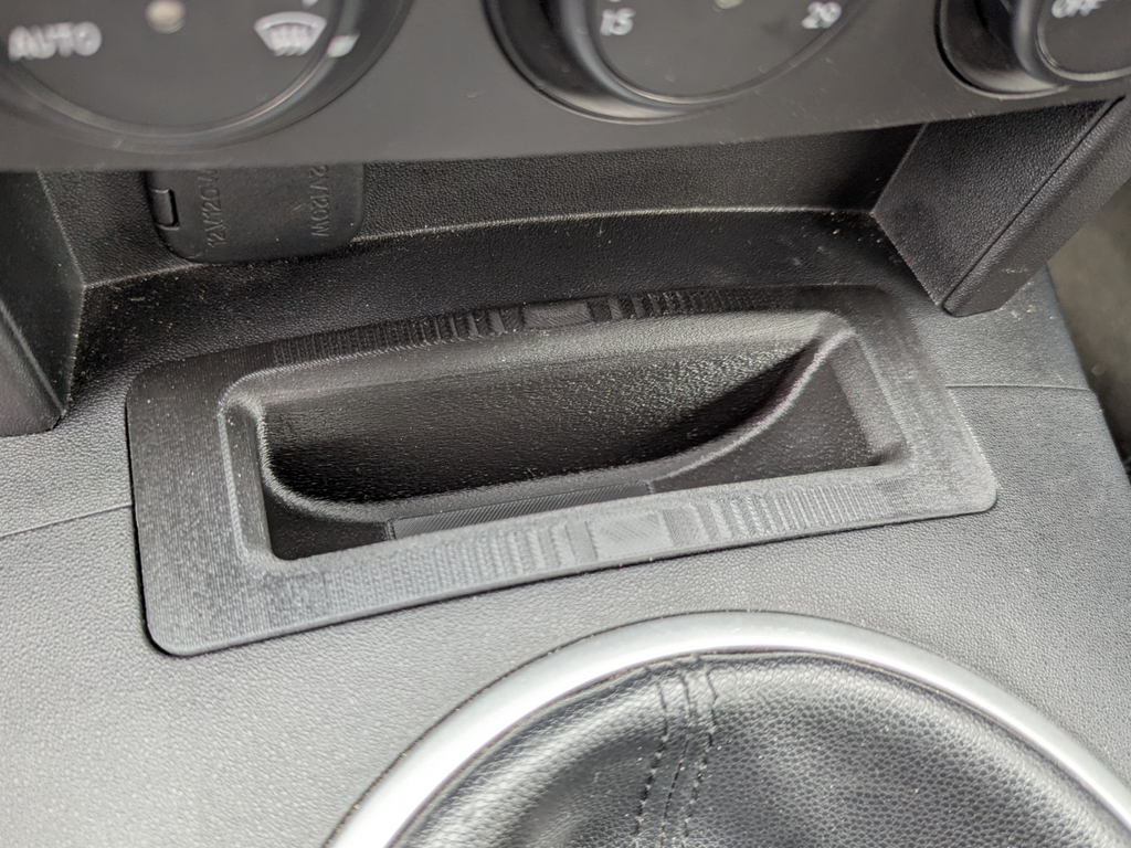Mazda MX5 Miata NC deep interior pocket/coin slot