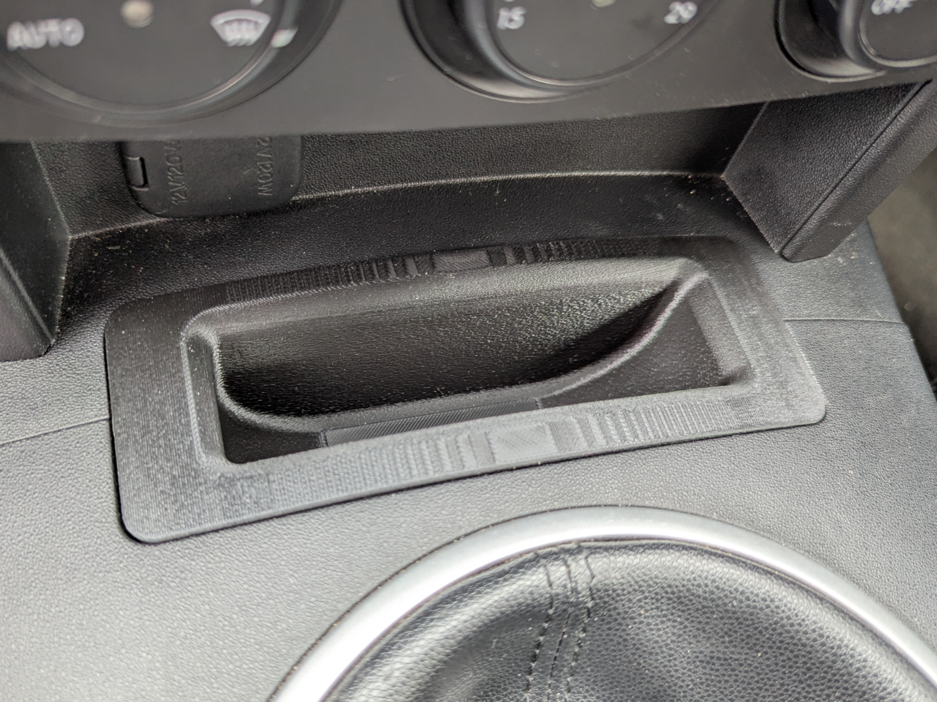 Mazda MX5 Miata NC deep interior pocket/coin slot