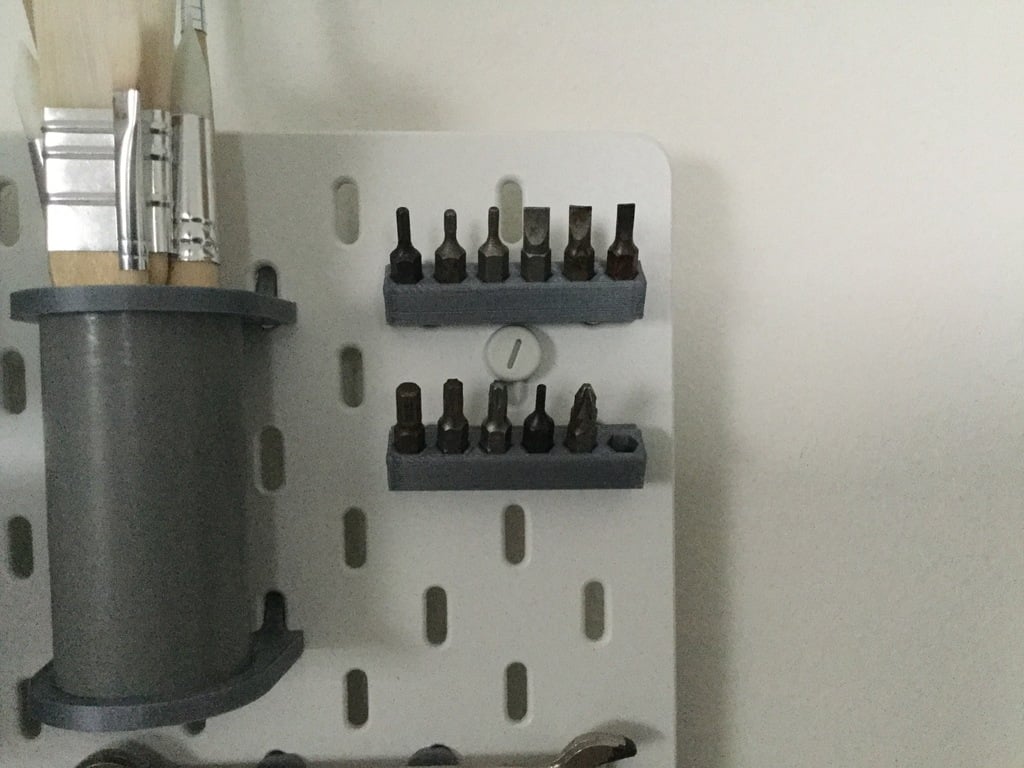 IKEA Skadis drill bit holder