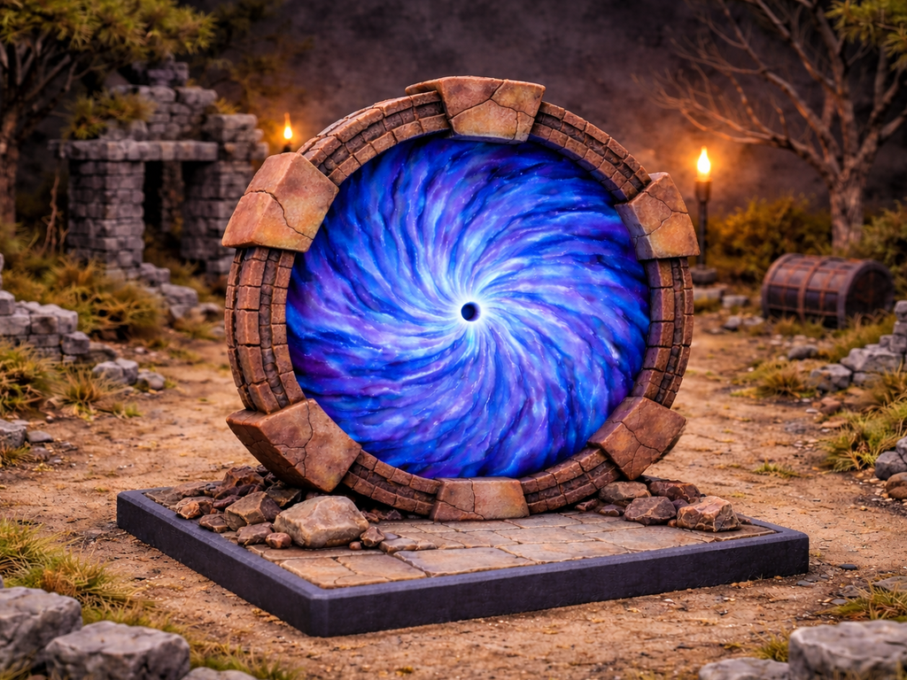 D&D Tabletop Terrain – Magisches Portal