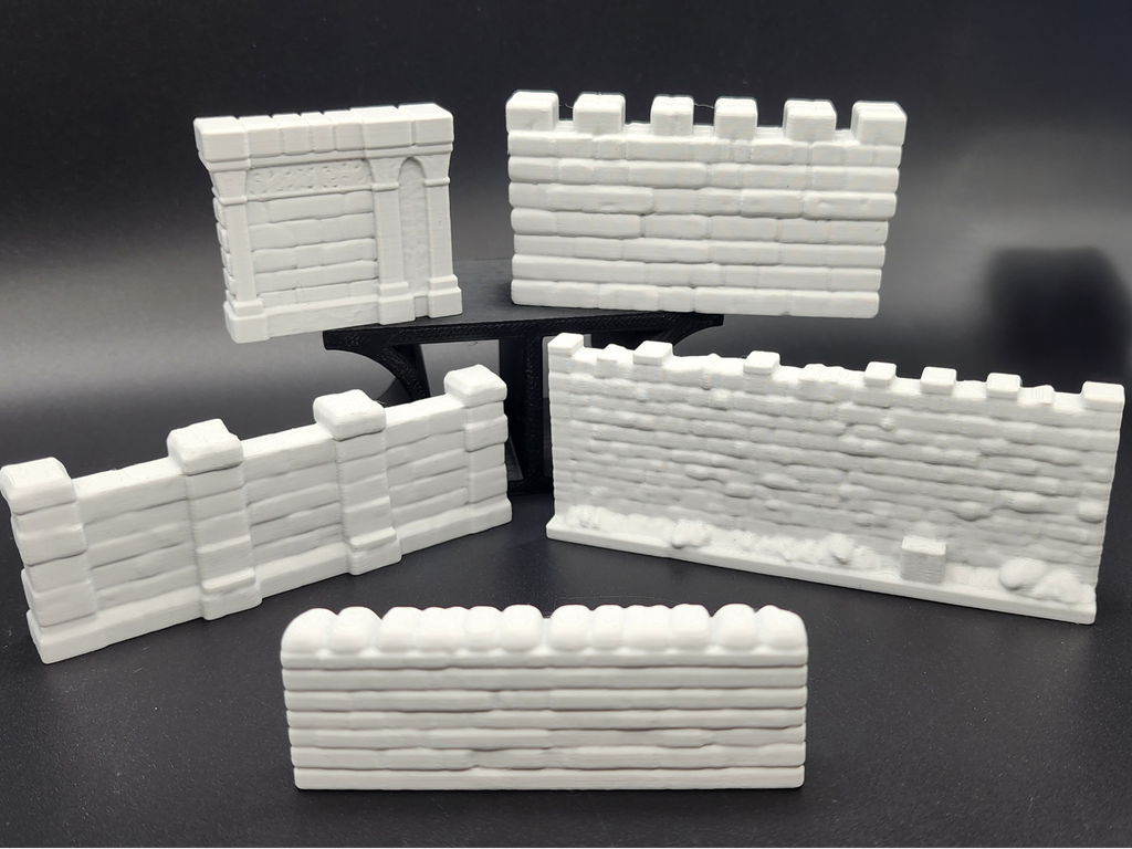 5 Stone Wall Miniatures
