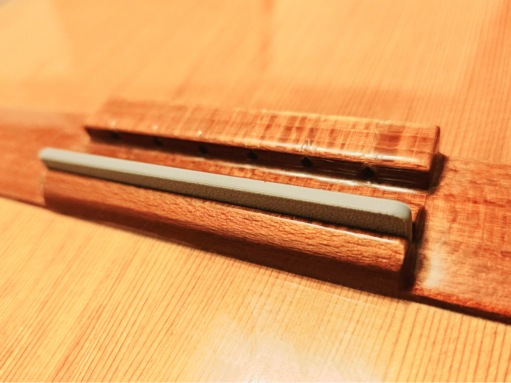 Classical guitar lower bridge