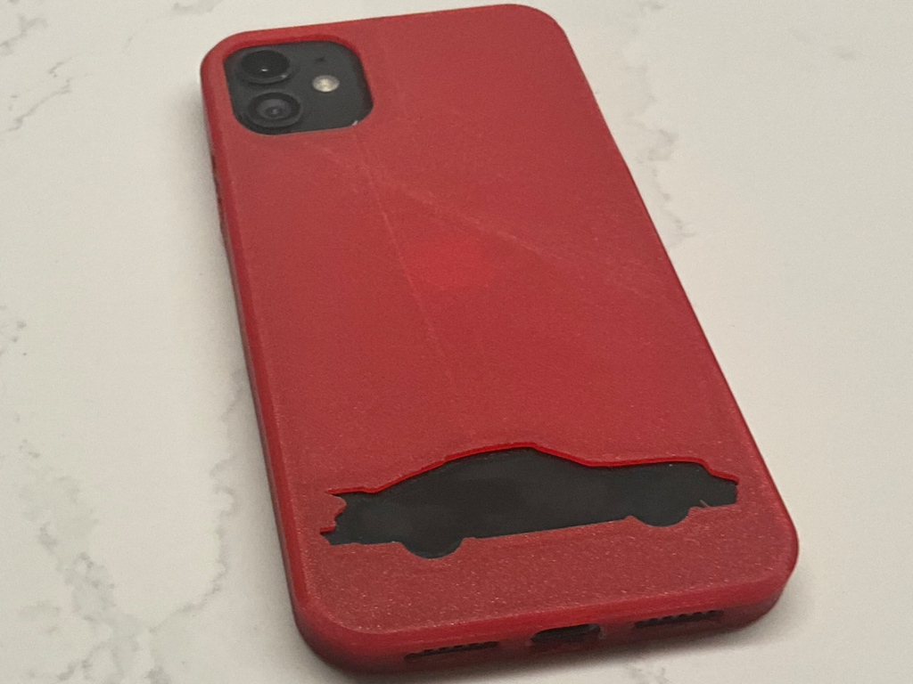 iPhone 11 case with porche g series 81911 cutout