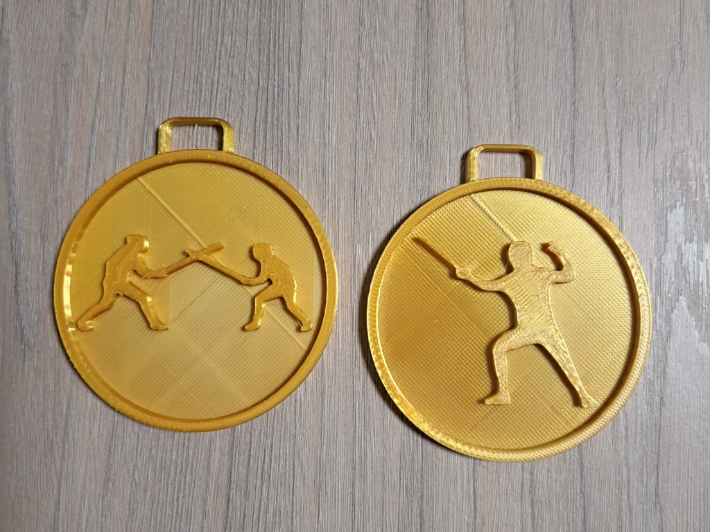 Fencing szermierka medal 2 diffrent models