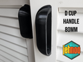 D Cup Handle for cabinets - 64mm hole spacing