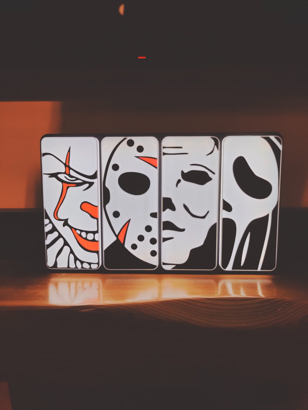 Horror movie tile light box