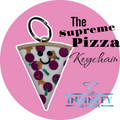 supreme pizza keychain