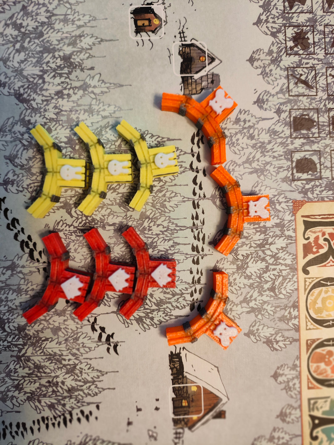 Root multi-color clearing markers