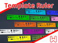 Template Ruler with Electrical Diagrams