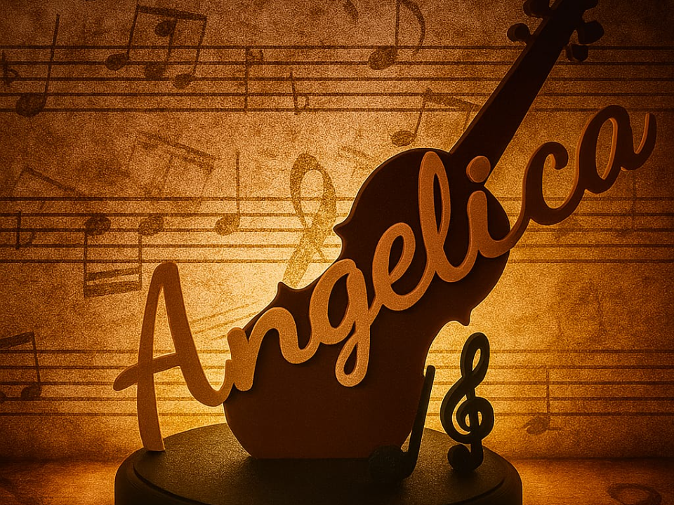 OGGETTO D'ARREDO MUSICALE CON NOME
