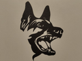 german shepherd dog wall art