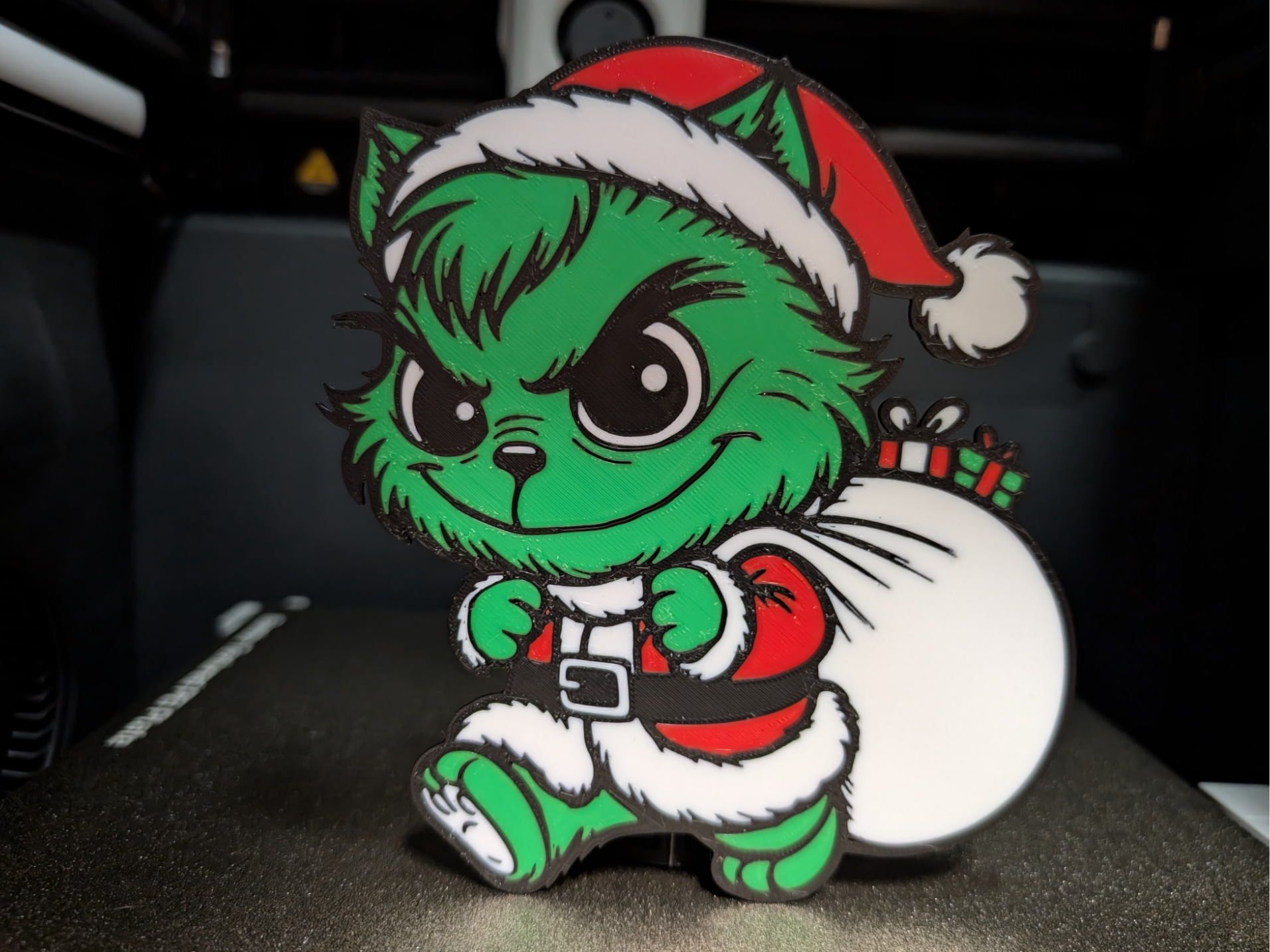 Grinch Cat Christmas Decoration