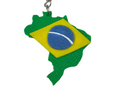 Chaveiro Brasil Mapa/Bandeira