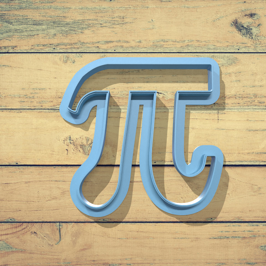Pi Cookie cutter