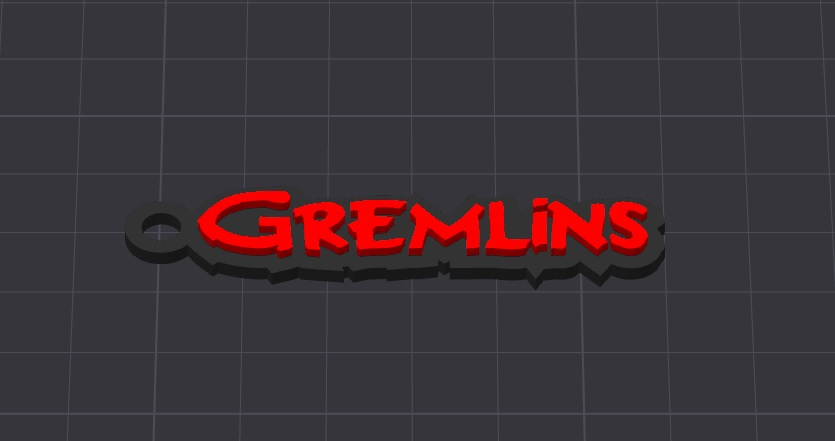gremlins 1 color change print keychain (free for commercial use)