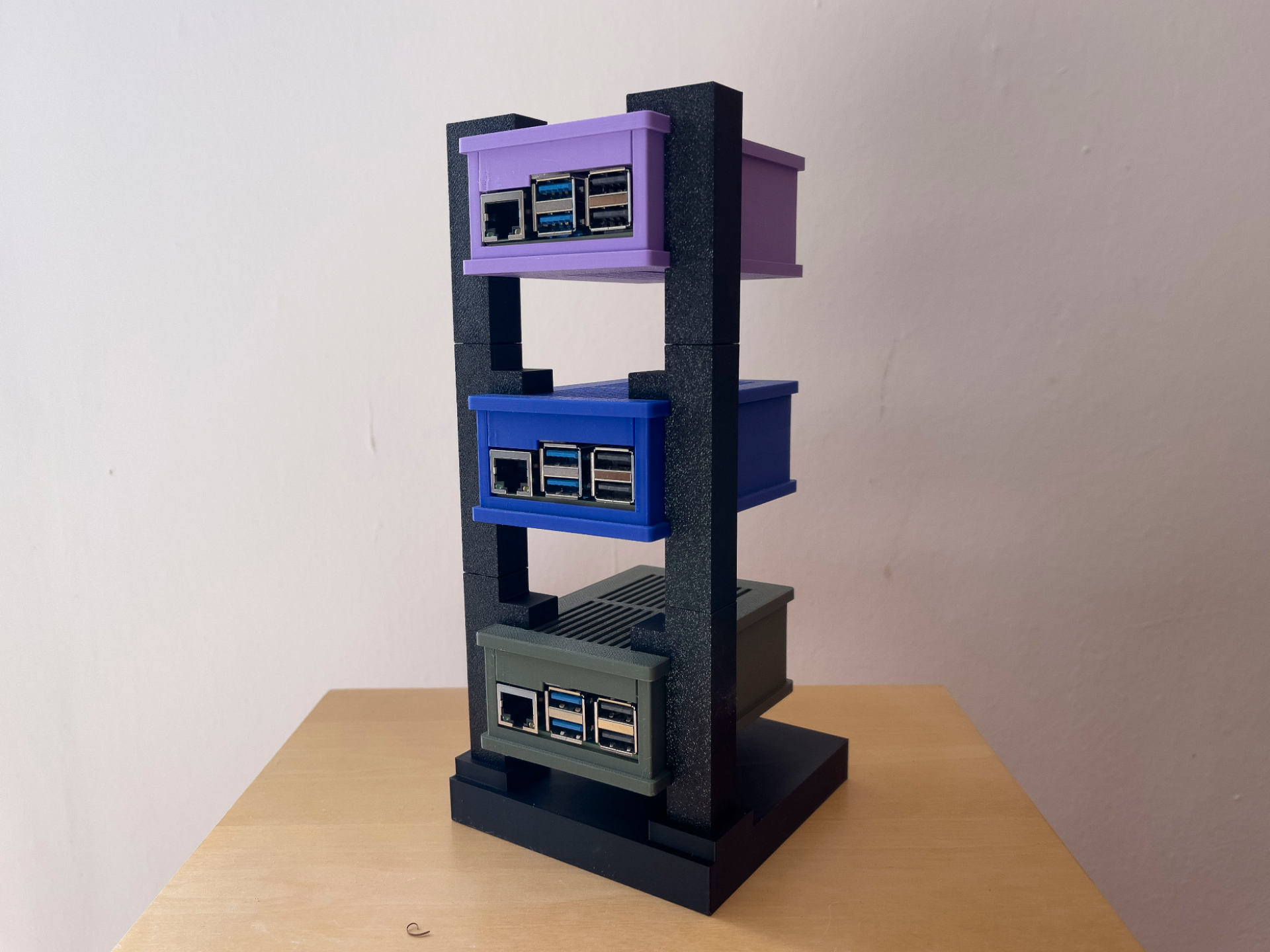 Case Stand for PI 5 Case with Geekworm X1001 NVME