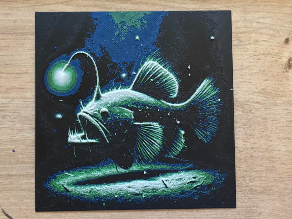 Hueforge of an Angler Fish