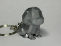 Low Poly Puppy keychain