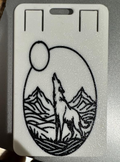 wolf badge holder