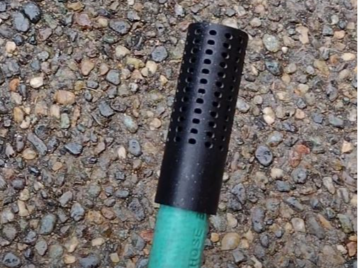 Dehumidifier hose drain filter cap