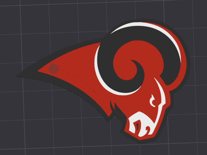 Mineral Wells Rams Keychain