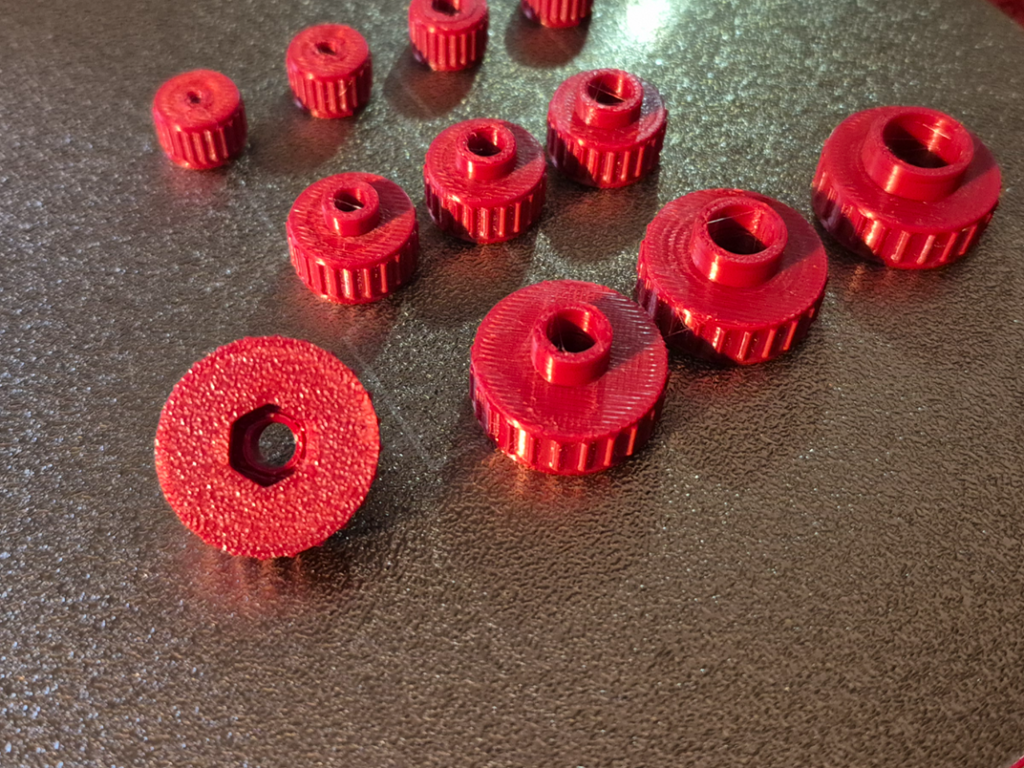 Parametric knobs for hex bolt, fusion 360 included