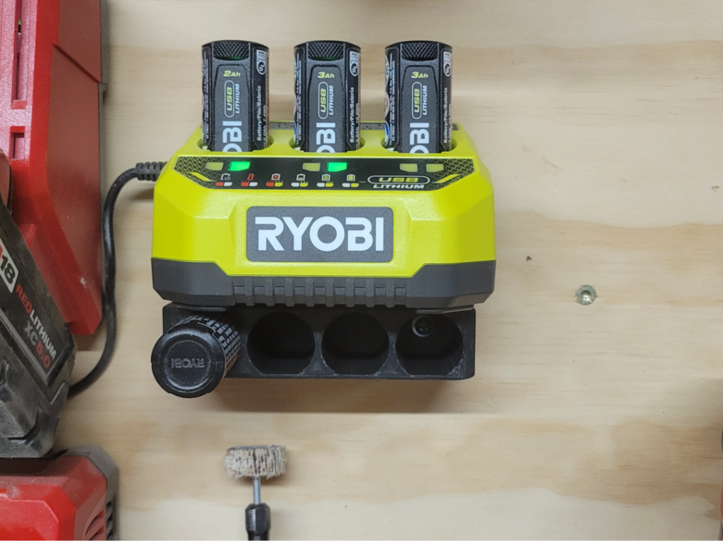 Ryobi USB Lithium Battery Holder. (Wall mount)